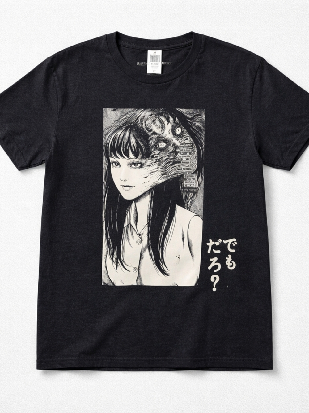 Hot Topic Junji Ito Collection Black Graphic Manga Girl Tee